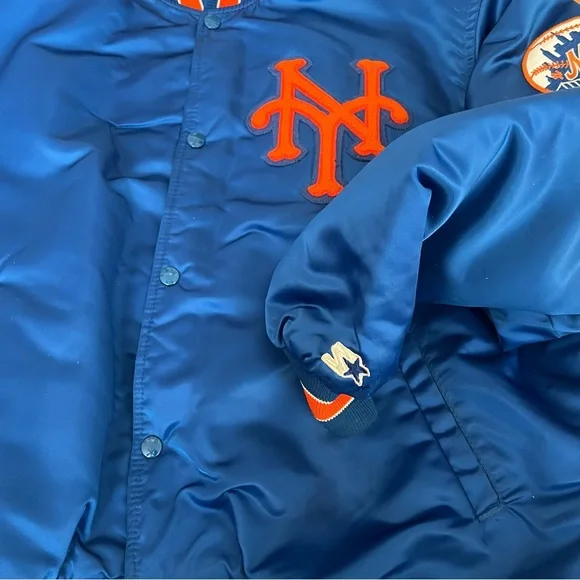 New York Mets Vintage Jacket by Starter XL - Picture 5 of 9